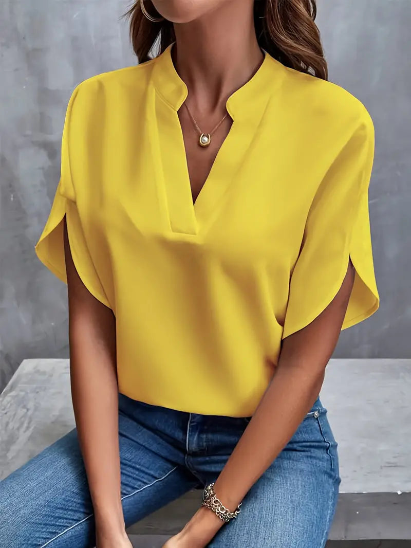 Lett og elegant bluse for dame – tidløs basisbluse i åtte farger
