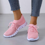 Pustende komfortsneakers med geldemping for dame – lette i sju farger