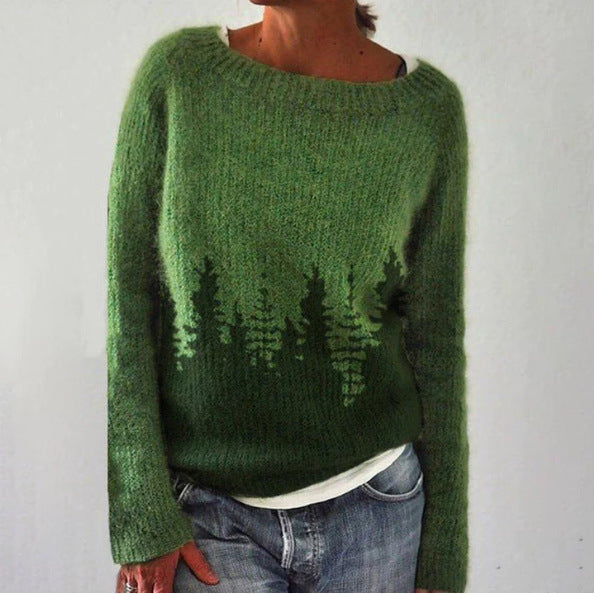 Retro strikkegenser for dame – vintageinspirert genser i seks farger