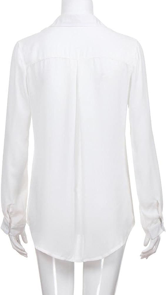 Elegant chiffonbluse for dame – lett og feminin bluse i sju farger