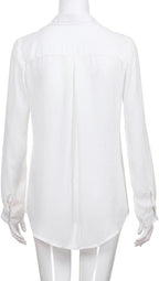 Elegant chiffonbluse for dame – lett og feminin bluse i sju farger