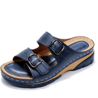 Slippers med to spenner for dame – behagelige og justerbare, fire farger
