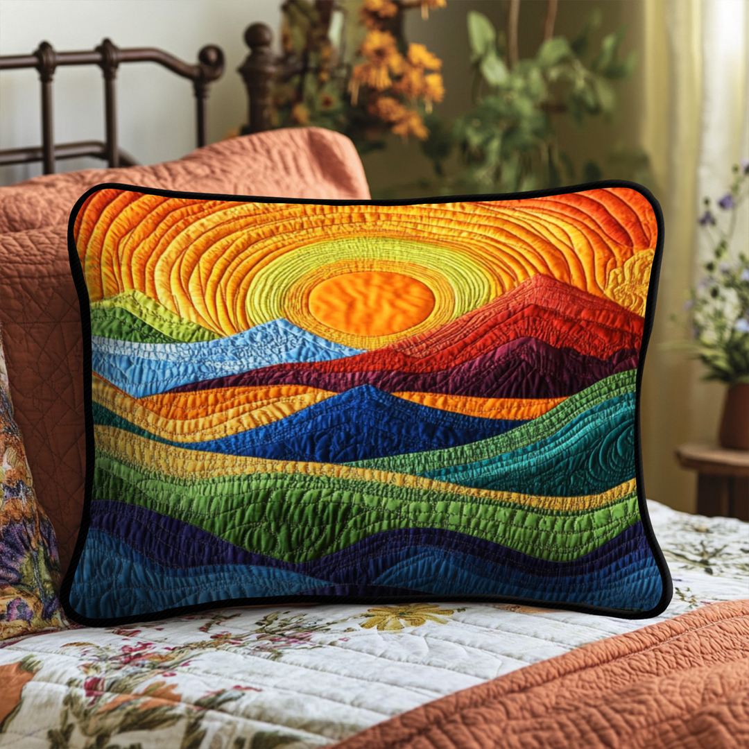 Putetrekk - Strålende sol over fjell