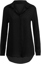 Elegant chiffonbluse for dame – lett og feminin bluse i sju farger
