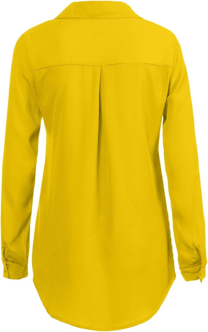 Elegant chiffonbluse for dame – lett og feminin bluse i sju farger