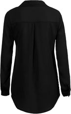 Elegant chiffonbluse for dame – lett og feminin bluse i sju farger