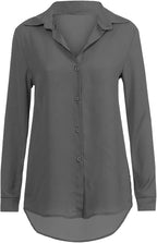 Elegant chiffonbluse for dame – lett og feminin bluse i sju farger