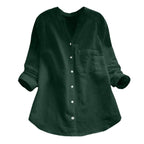 Langermet bluse i linlook for dame – luftig og klassisk bluse i sju farger