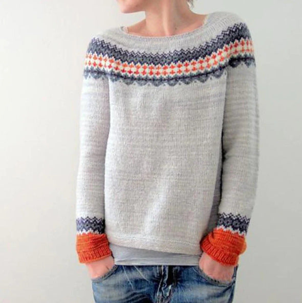 Retro strikkegenser for dame – vintageinspirert genser i seks farger