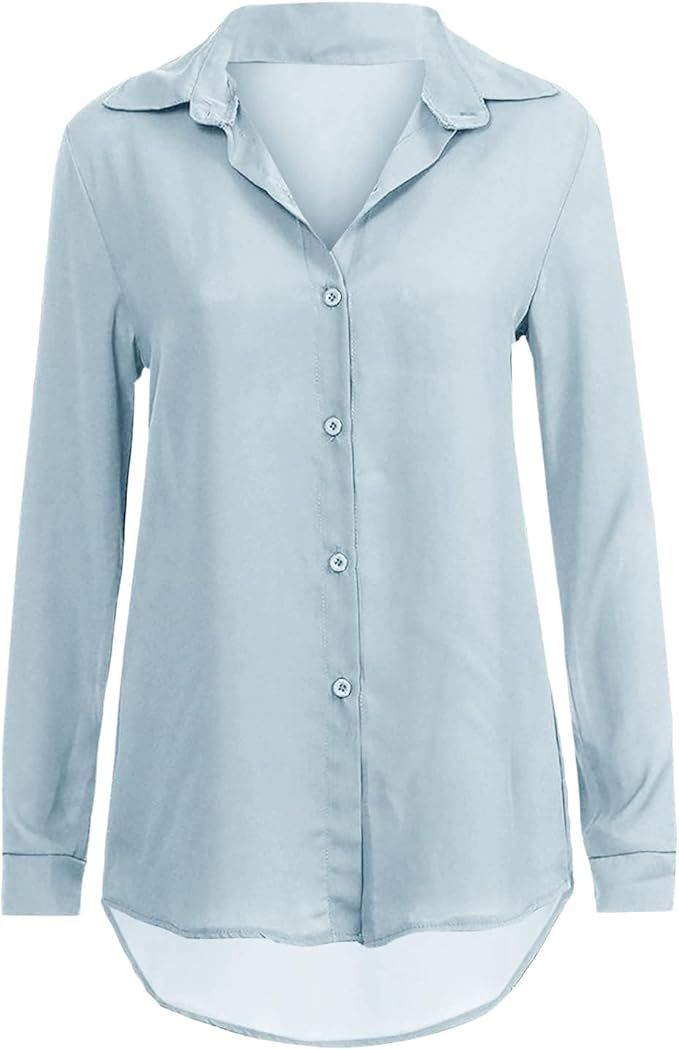 Elegant chiffonbluse for dame – lett og feminin bluse i sju farger