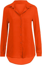 Elegant chiffonbluse for dame – lett og feminin bluse i sju farger