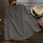 Langermet bluse i linlook for dame – luftig og klassisk bluse i sju farger