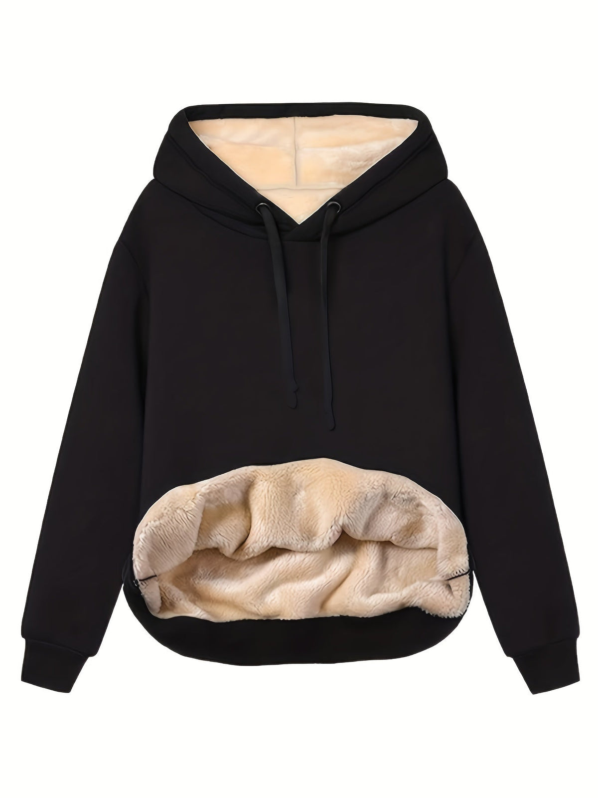 Varm hettegenser i fleece for dame – myk og lun hoodie til vinteren