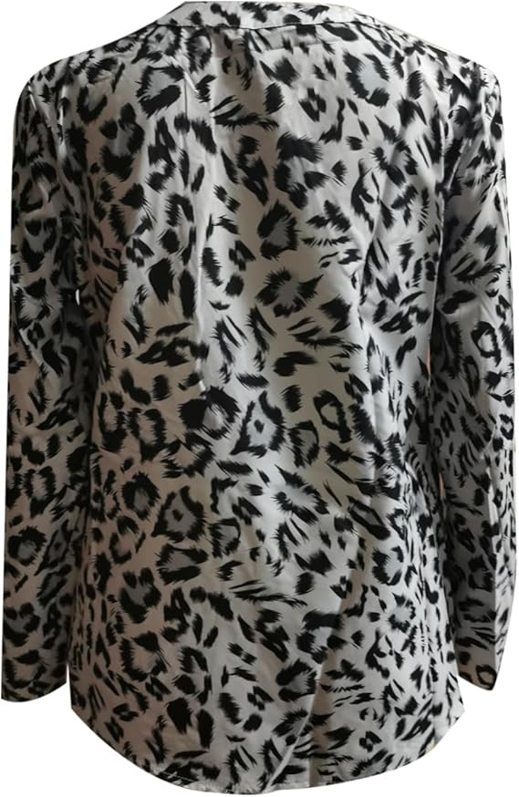 Bluse med leopardmønster for dame – trendy og feminin topp