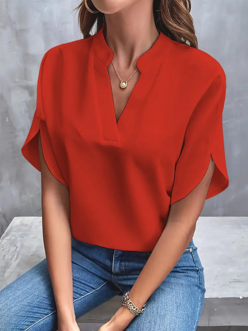 Lett og elegant bluse for dame – tidløs basisbluse i åtte farger