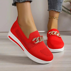 Slip-on sneakers i pustende mesh for dame – lette og luftige