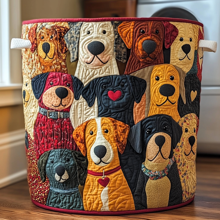 Golden Retriever om Høsten Vaskekurv