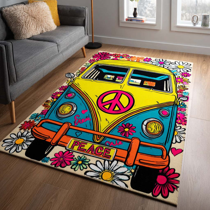 Teppe - Fargerik hippiebuss
