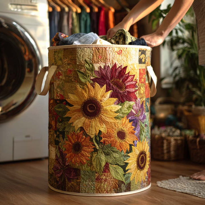 Solsikker og Høstblomster Vaskekurv