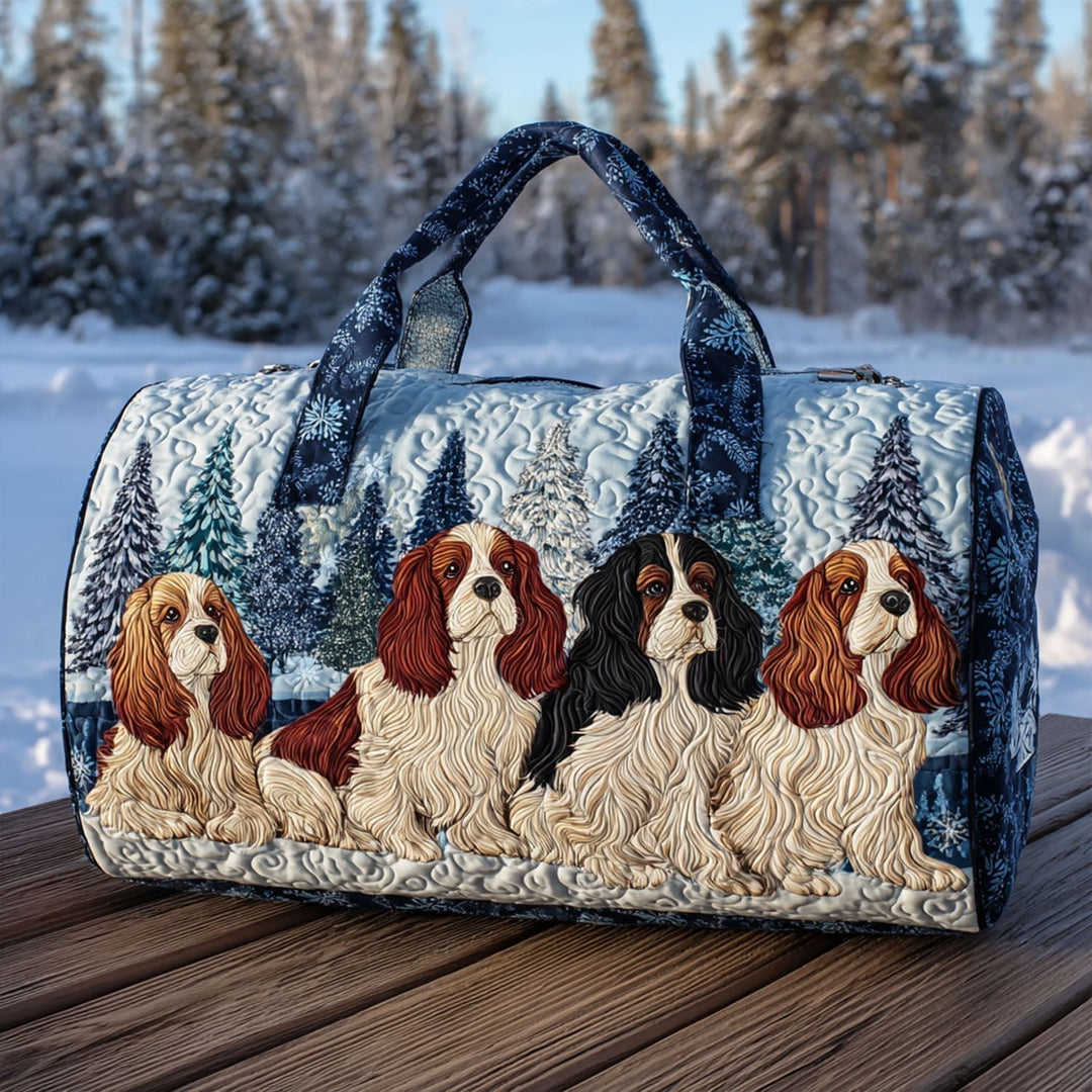 Reiseveske - Spaniels i snøen