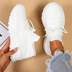Pustende sneakers med ekstra fotstøtte for dame – fire farger
