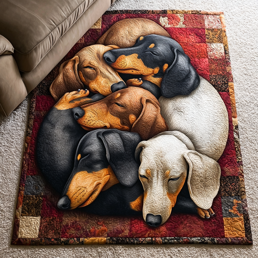 Teppe - Dachshunder i kos
