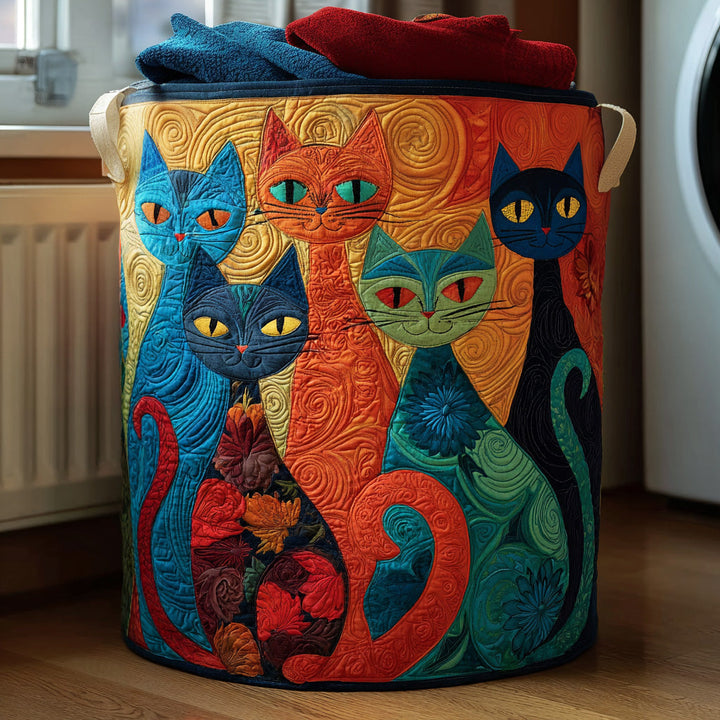 Magiske Blå Katter Vaskekurv