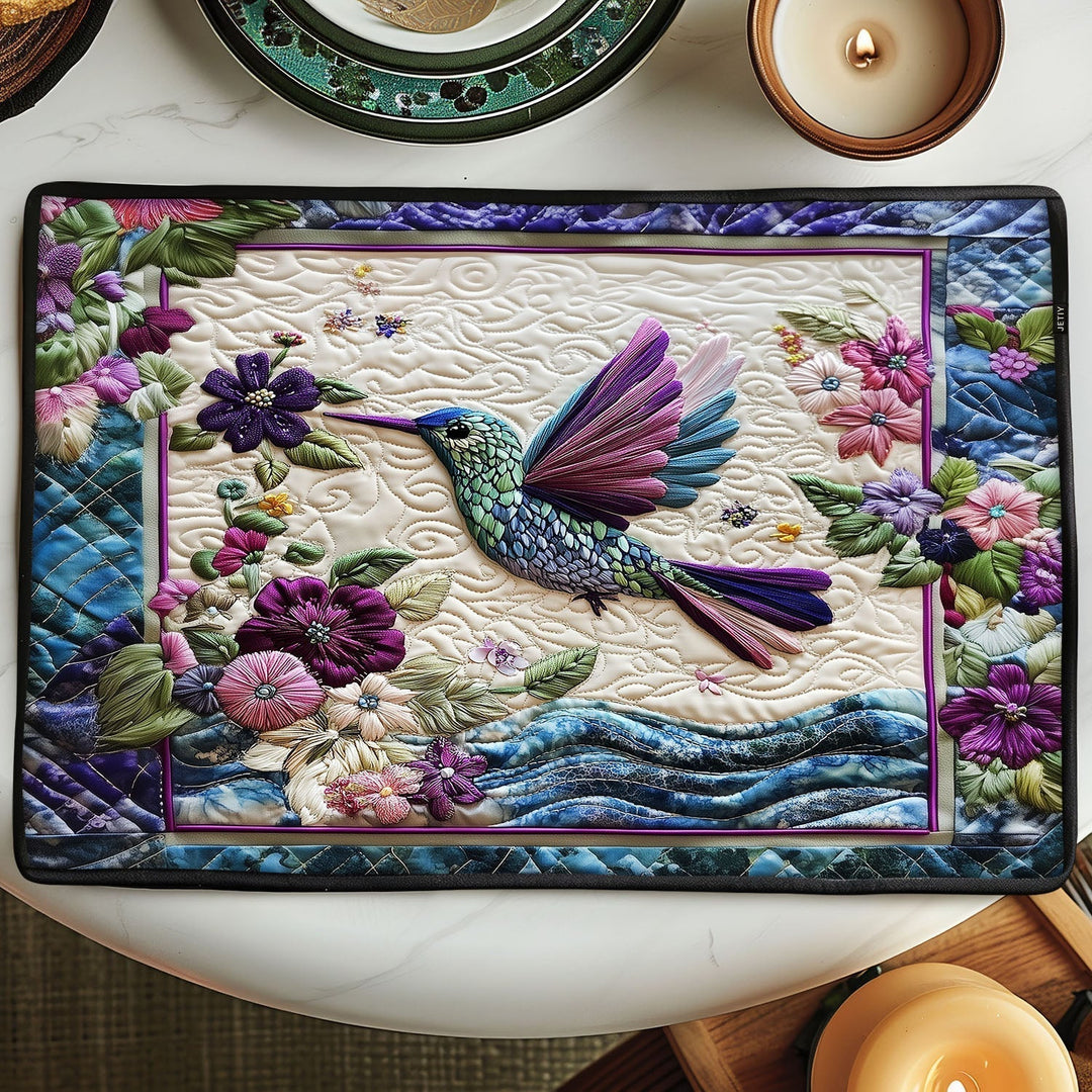 Bordbrikke - Kolibri i blomsterprakt