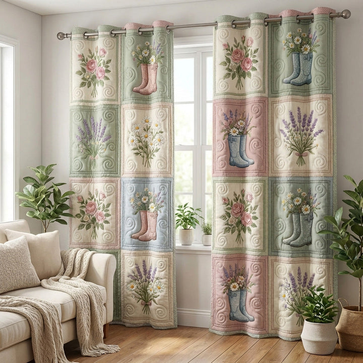 Gardiner - Hagestøvler med blomster