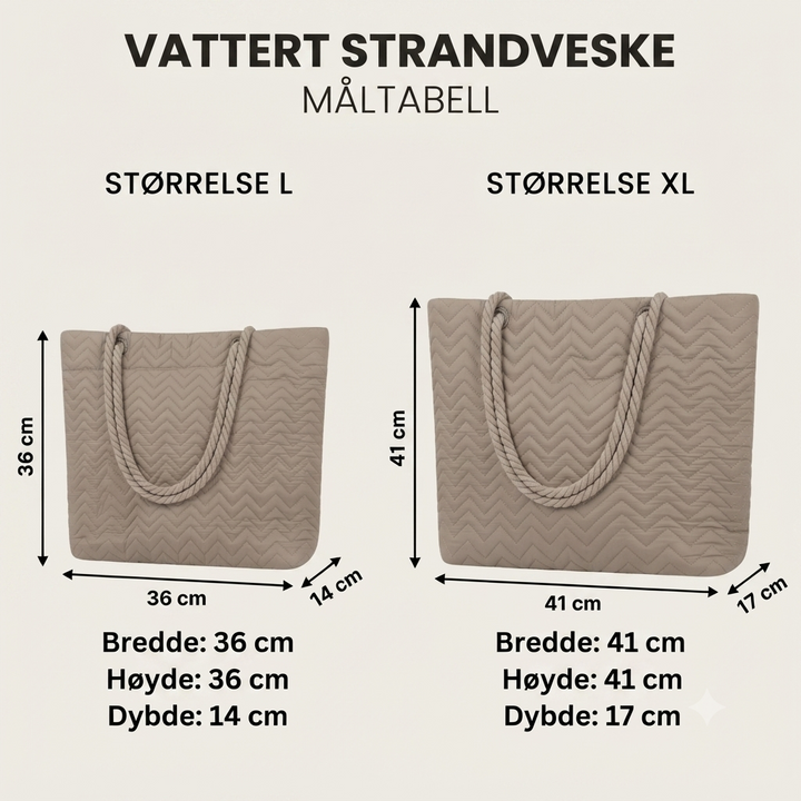 Strandveske - Rosa blomstertre