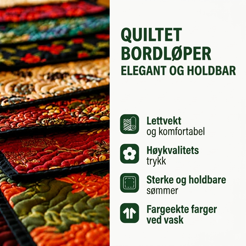 Sengeløper - Tekanner og blomster i pastell