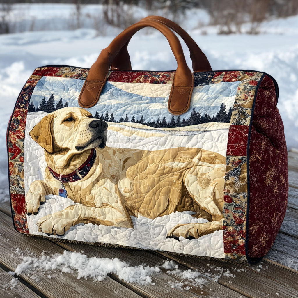 Reiseveske - Golden retriever i snøen