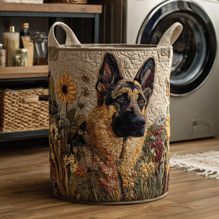 Schæferhund Portrett Vaskekurv