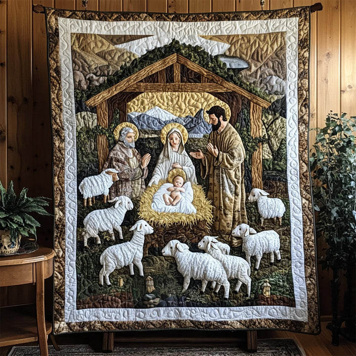 Veggteppe - Jesusbarnet i krybben