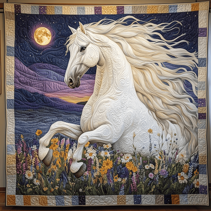 Veggteppe - Hest i måneskinn