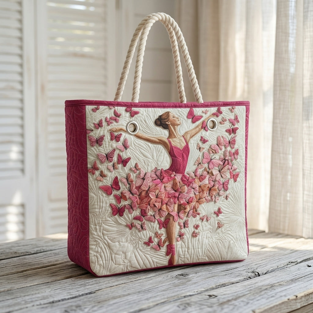 Strandveske - Rosa blomstertre