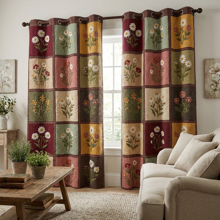 Gardiner - Rustikk patchwork med blomster