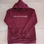 Unisex hettegenser med trykt budskap – myk hoodie i ti farger