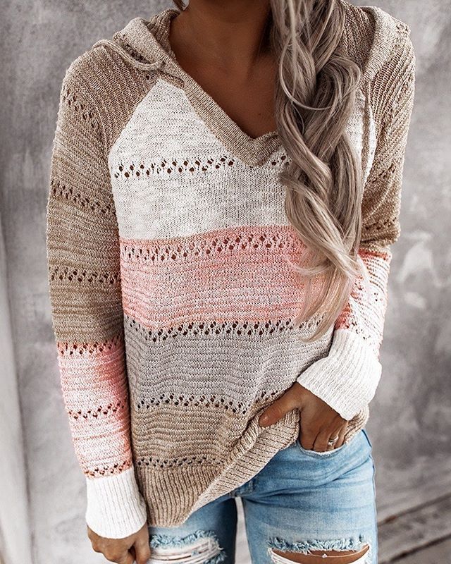 Hettegenser for dame med boho-preg – behagelig hoodie i sju farger