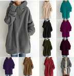 Hettejakke med glidelås for dame – lett hoodie til høst og vinter i 12 farger