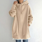 Hettejakke med glidelås for dame – lett hoodie til høst og vinter i 12 farger