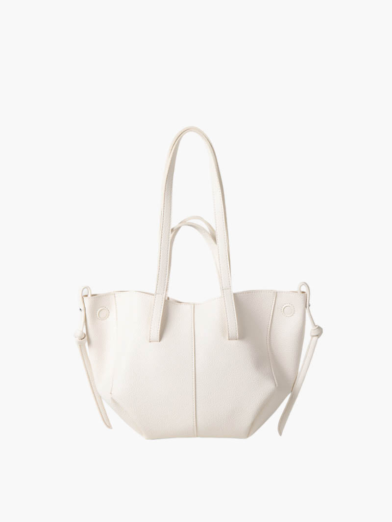 Shopper i skinnlook for dame – tidløs veske i brun, svart, krem og taupe