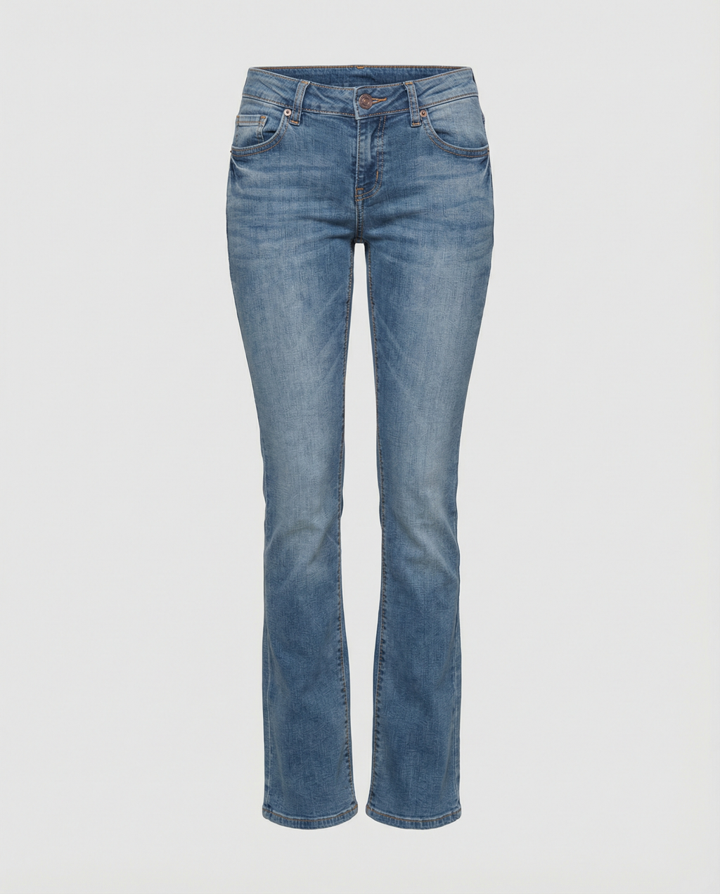 Flare jeans med lavt liv for dame – utsvingt jeans i 70-tallsstil