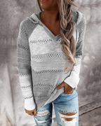 Hettegenser for dame med boho-preg – behagelig hoodie i sju farger
