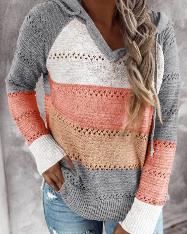 Hettegenser for dame med boho-preg – behagelig hoodie i sju farger