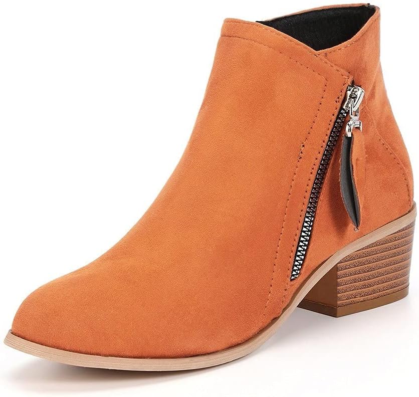 Semskede ankelboots med glatt fôr for dame – varme og støttende