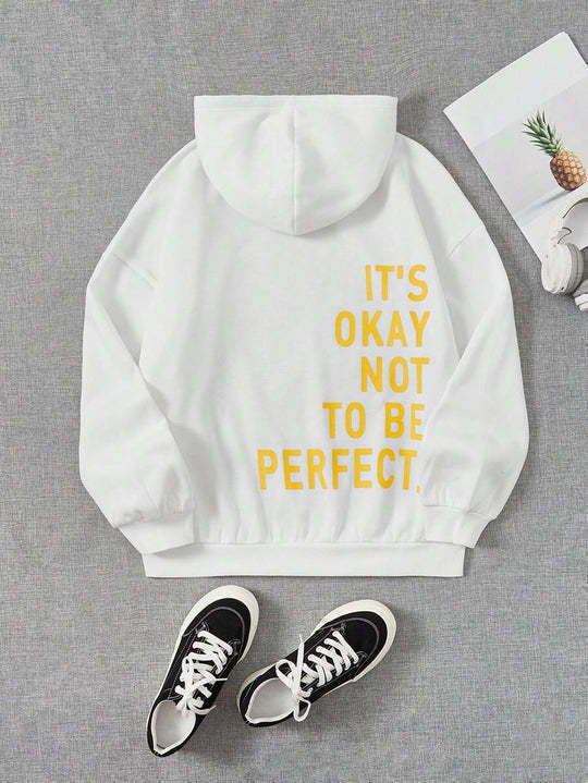 Avslappet langermet hoodie for dame – klassisk hettegenser i åtte farger