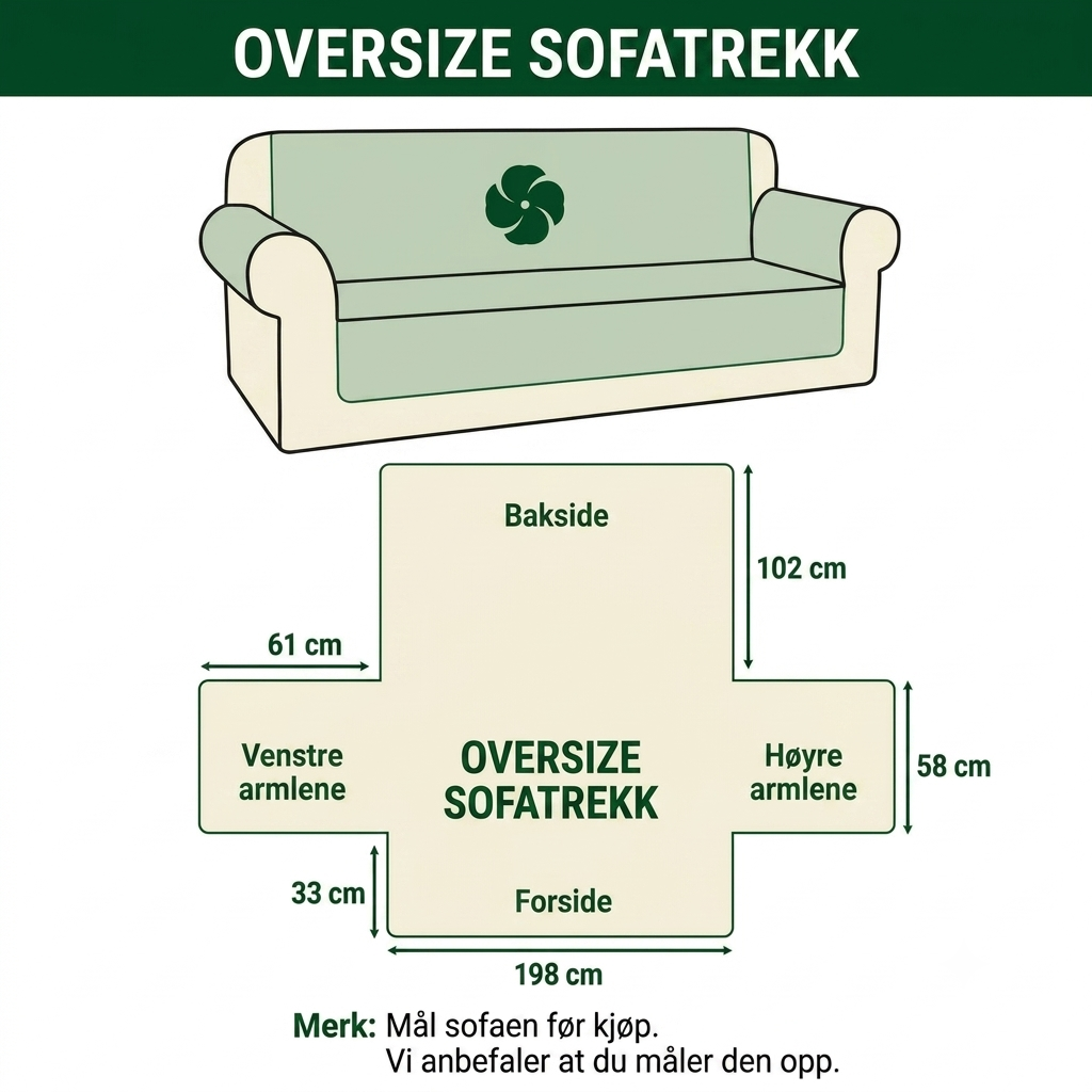 Sofatrekk - Øyenstikker blant blomster på kremhvitt