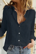 Behagelig langermet bluse for dame – tidløs bluse i fem farger, XS–3XL