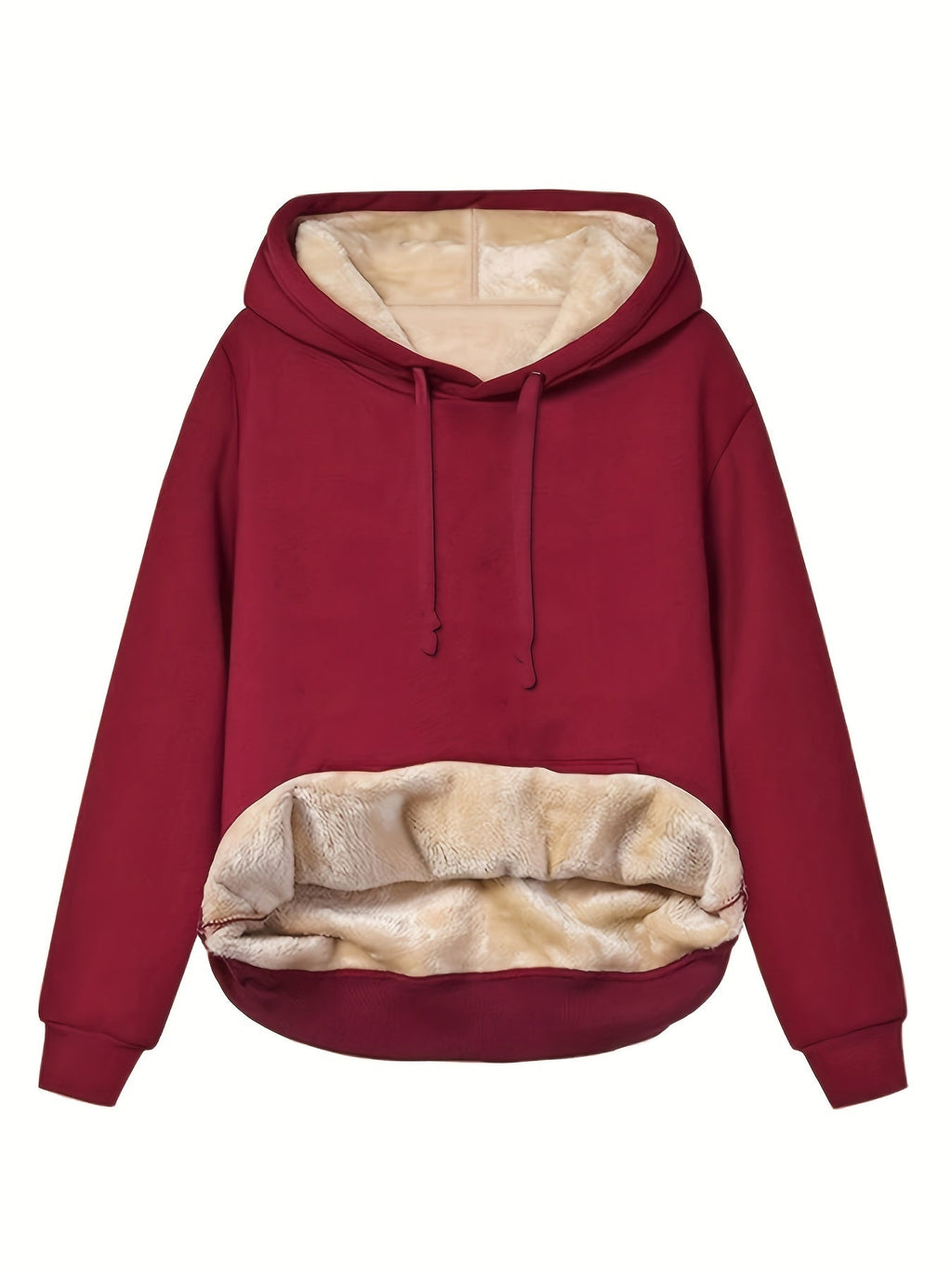 Varm hettegenser i fleece for dame – myk og lun hoodie til vinteren